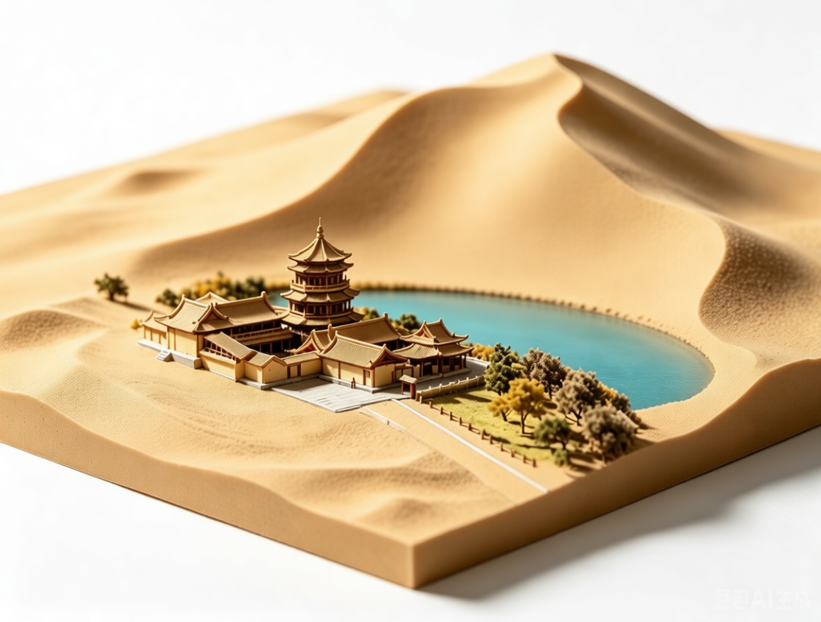 Desert Pagoda Diorama free 3D printable STL