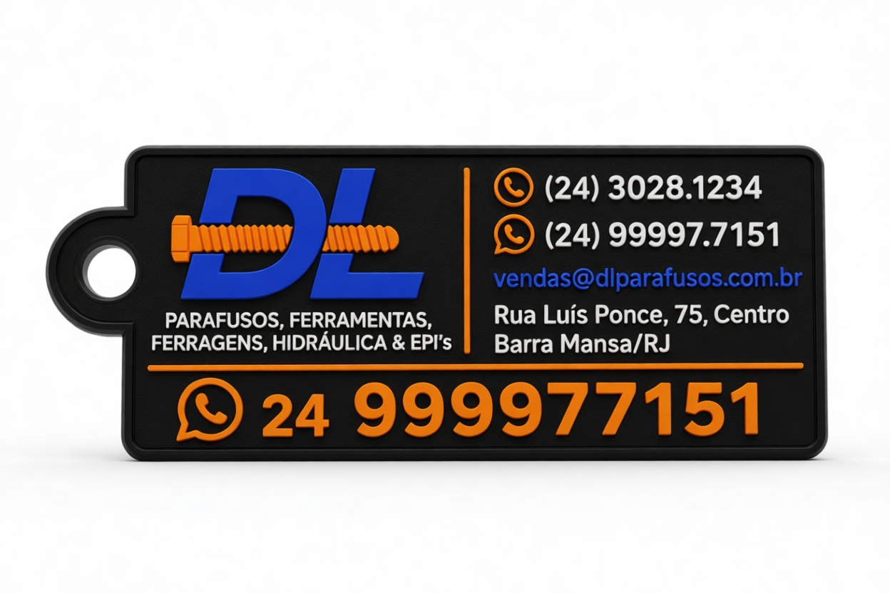 DL Parafusos Keychain free 3D printable STL