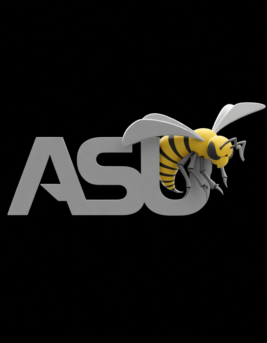 ASU Hornet Logo Sculpture free 3D printable STL