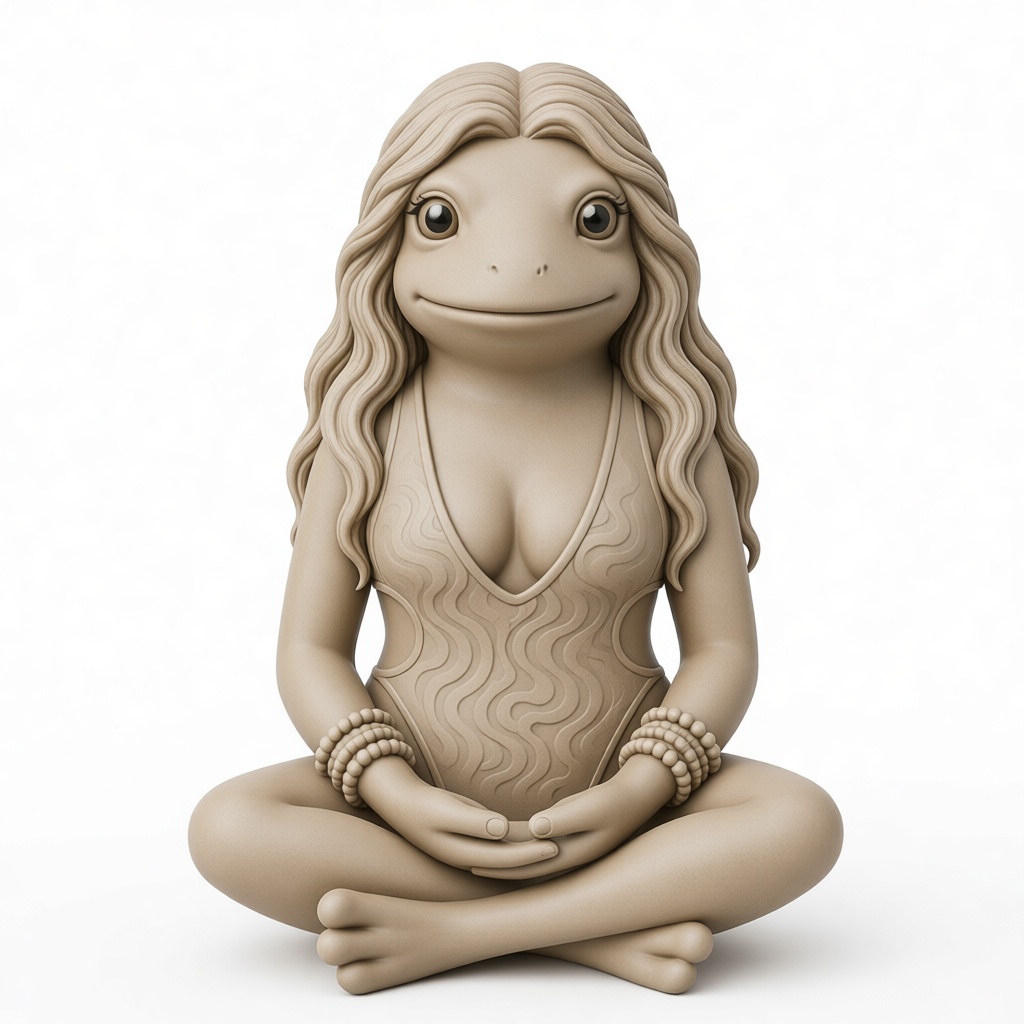 Frog Woman Figurine free 3D printable STL