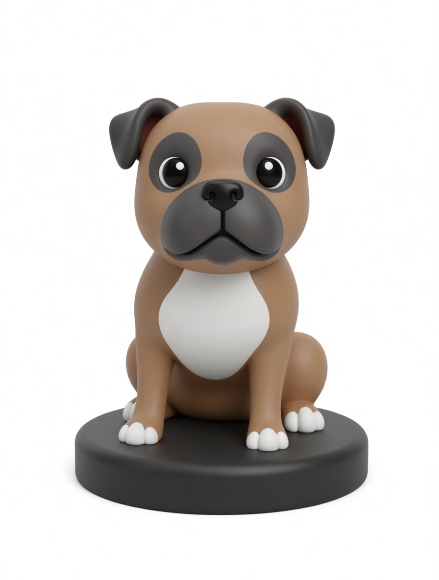 Boxer Dog Figurine free 3D printable STL