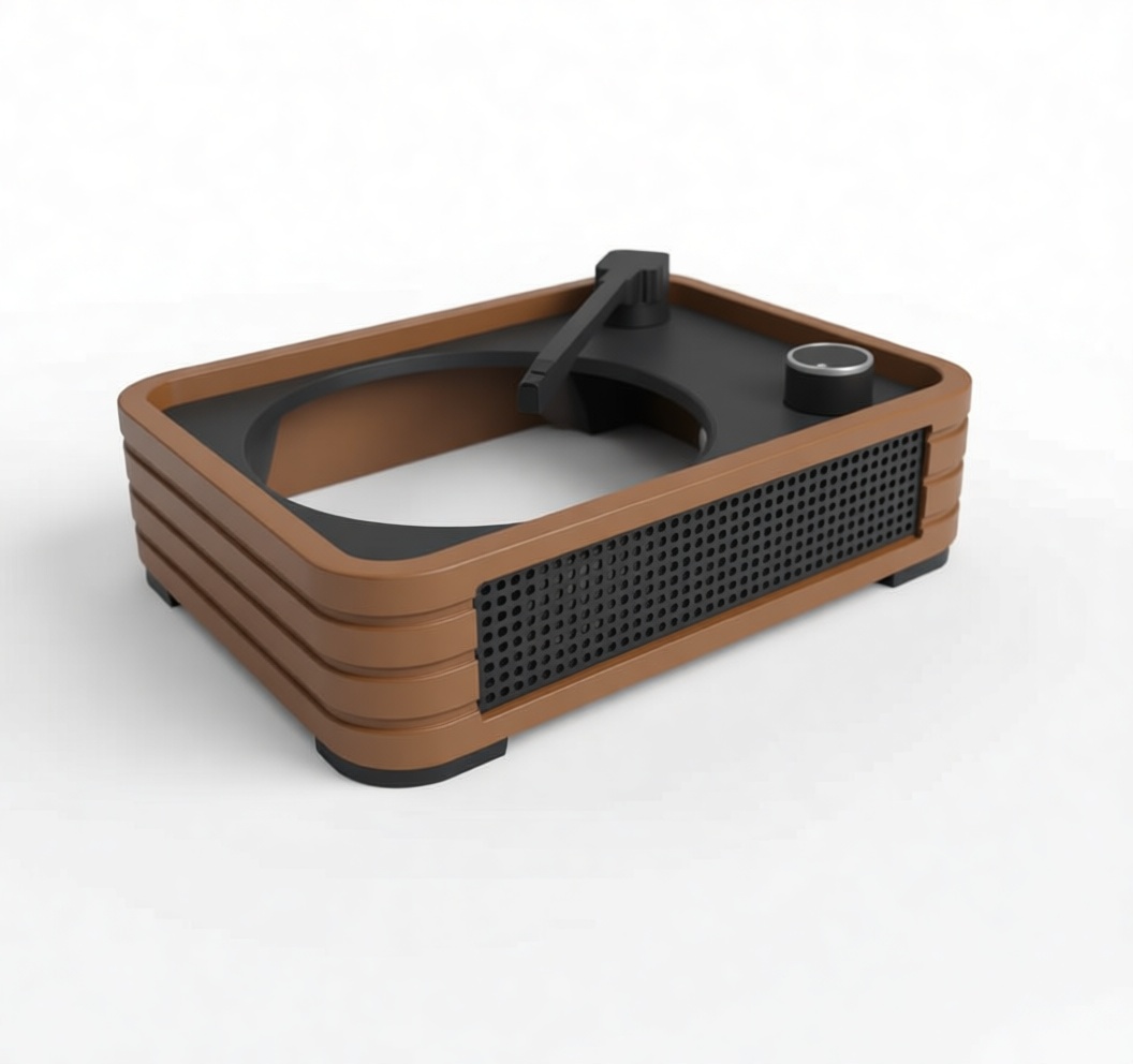 Vintage Record Player Model free 3D printable STL