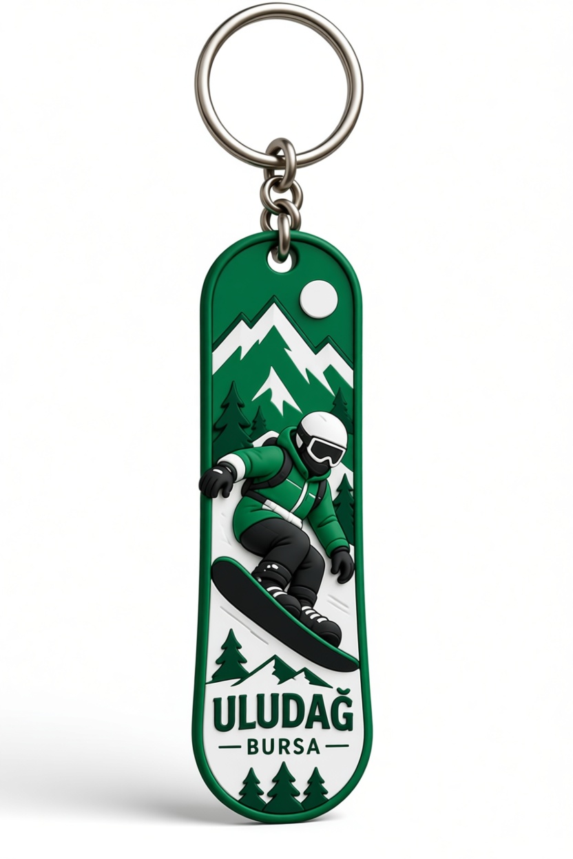 Uludağ Snowboard Keychain free 3D printable STL