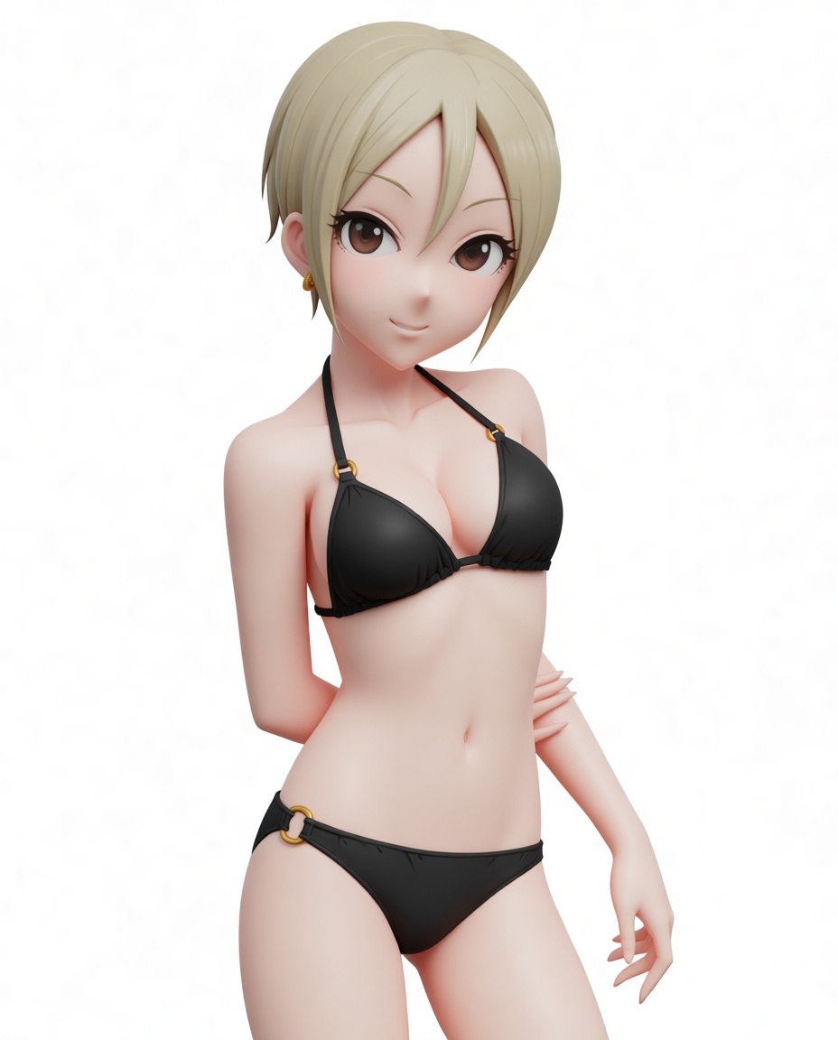 Anime Girl Bikini Figurine free 3D printable STL