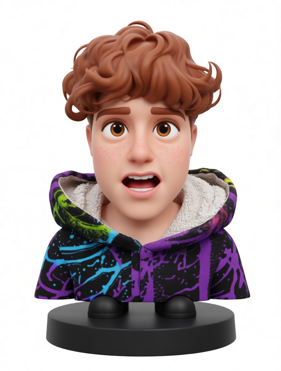 Redhead Teen Bust free 3D printable STL