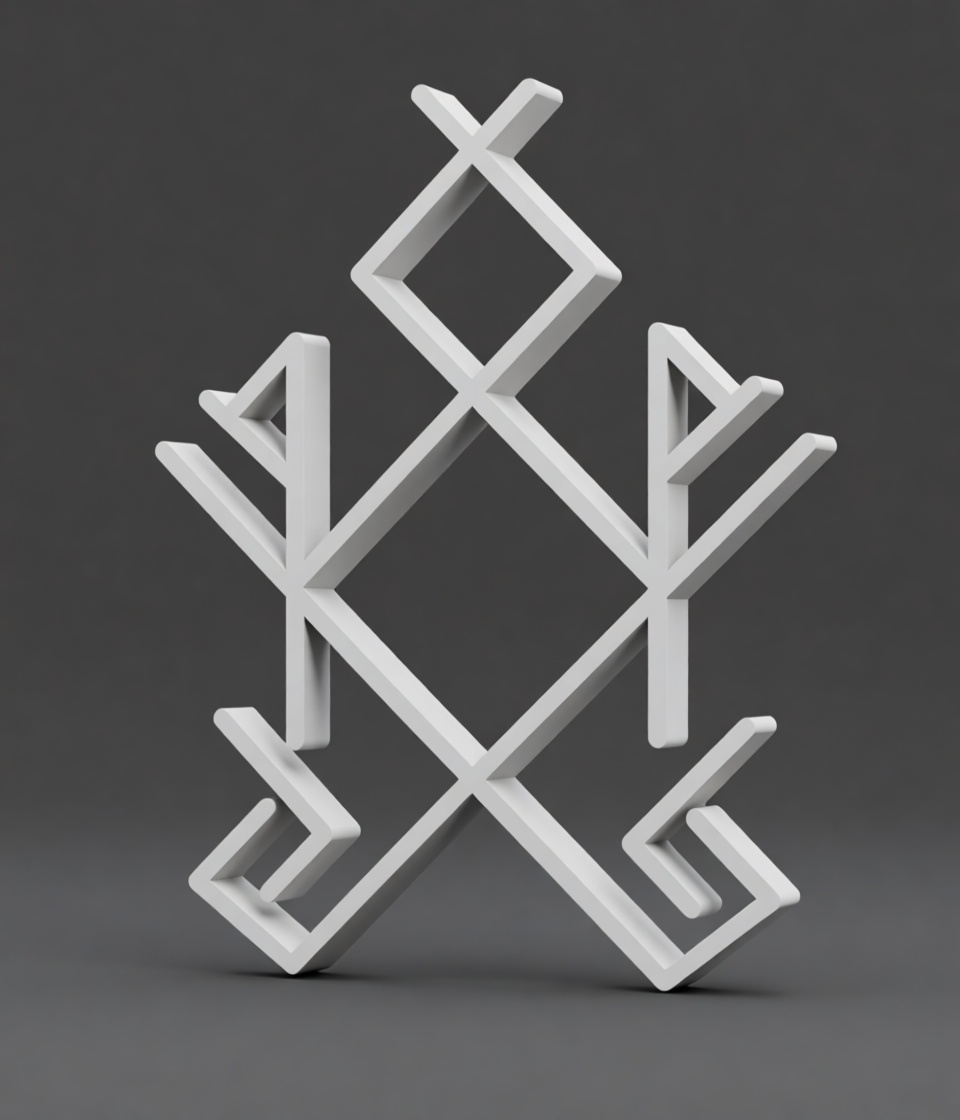 Valknut Norse Symbol Figurine free 3D printable STL
