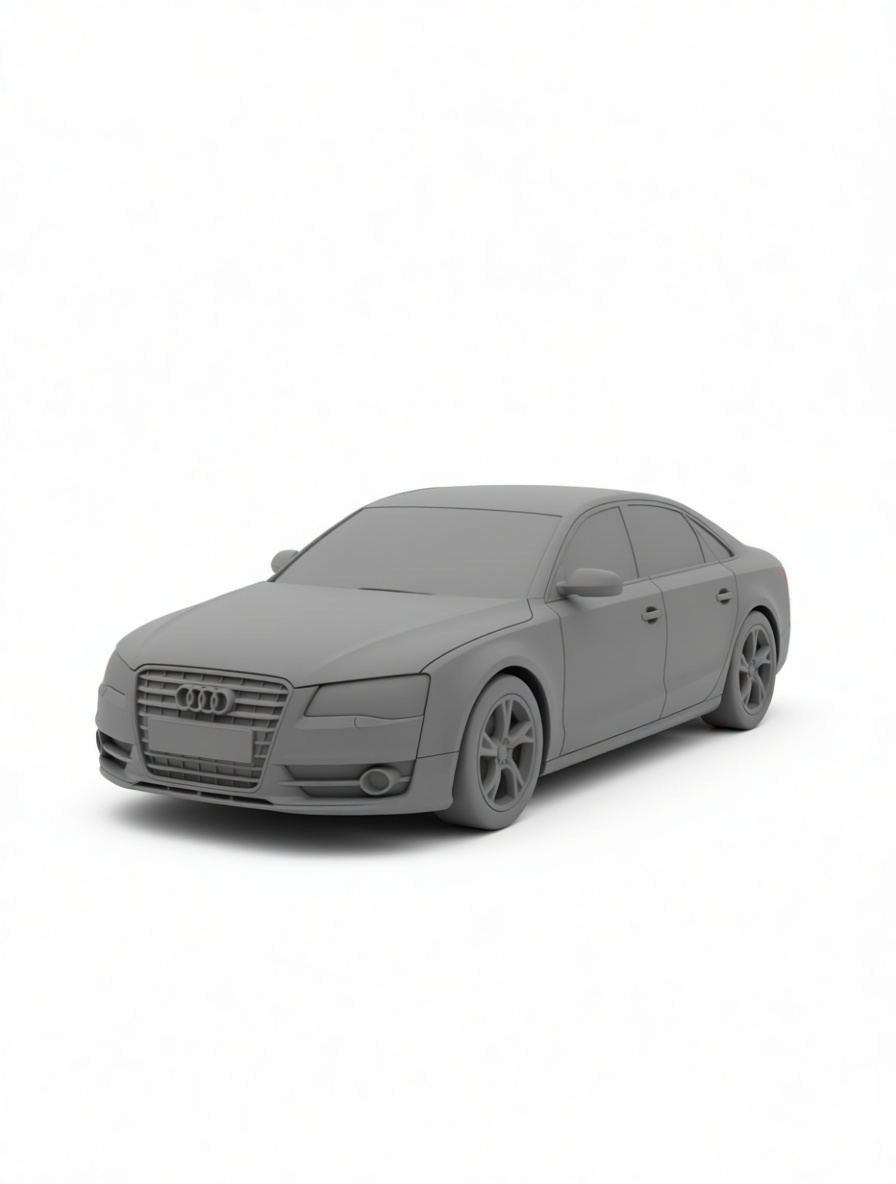 Audi A4 Sedan Model free 3D printable STL