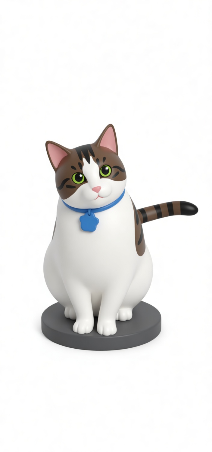 Tabby Cat Figurine free 3D printable STL