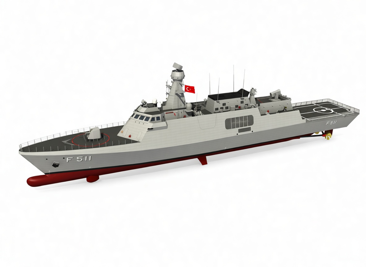 TCG Istanbul Frigate Model free 3D printable STL