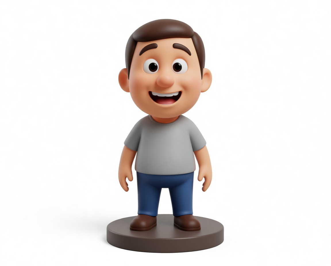 Smiling Man Figurine free 3D printable STL