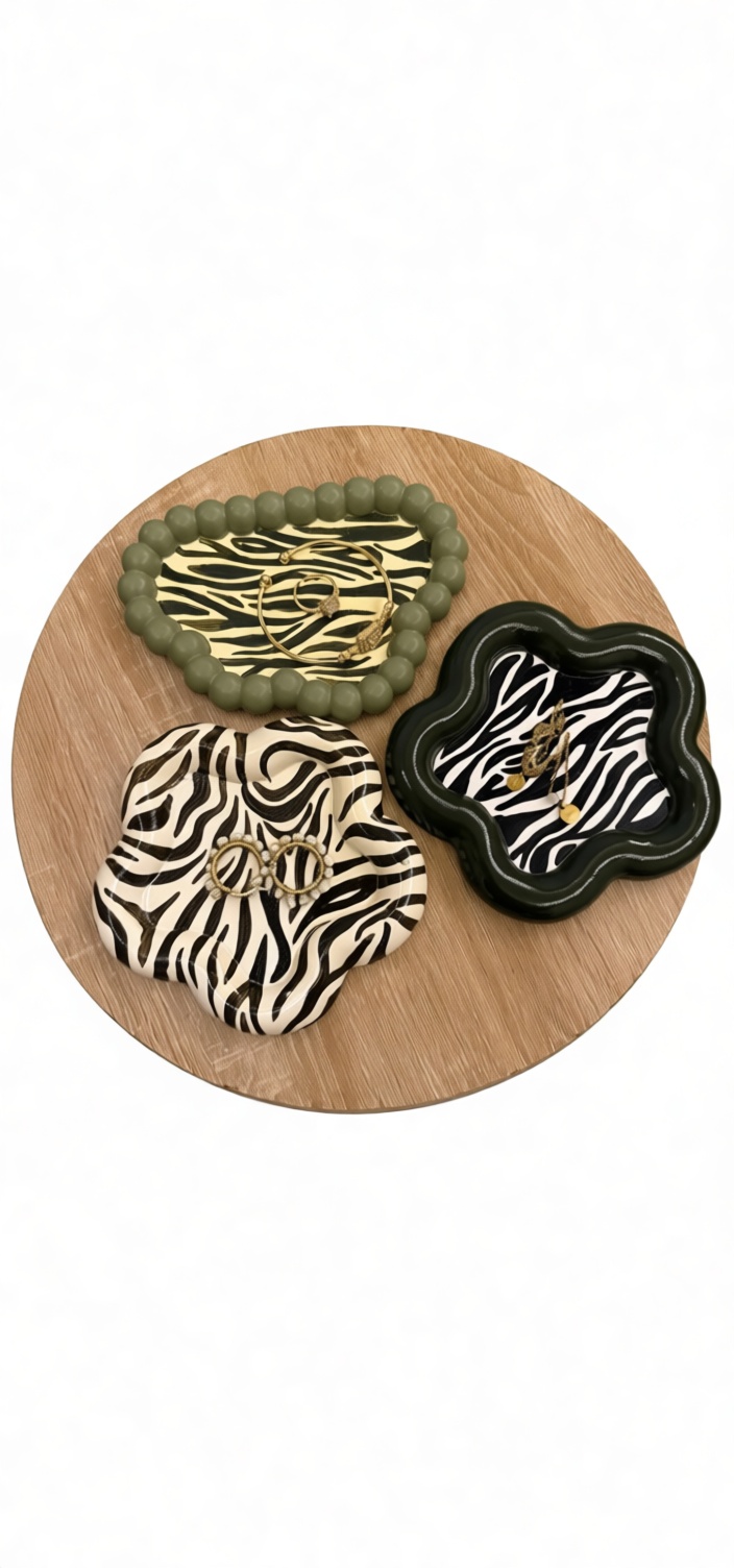 Zebra Pattern Jewelry Trays free 3D printable STL