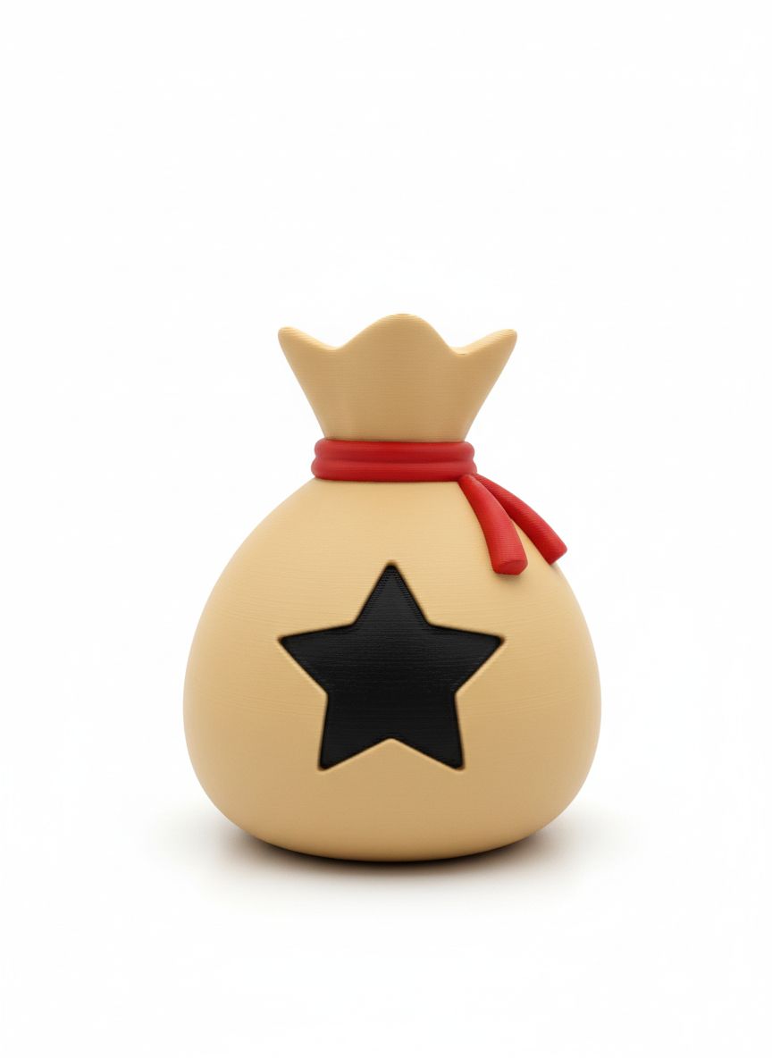 Money Bag Figurine free 3D printable STL