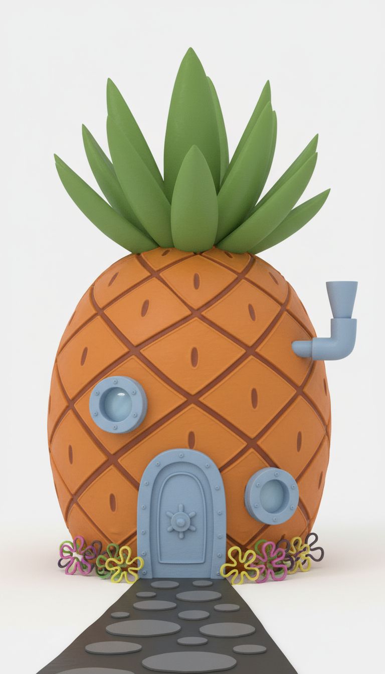 SpongeBob Pineapple House free 3D printable STL