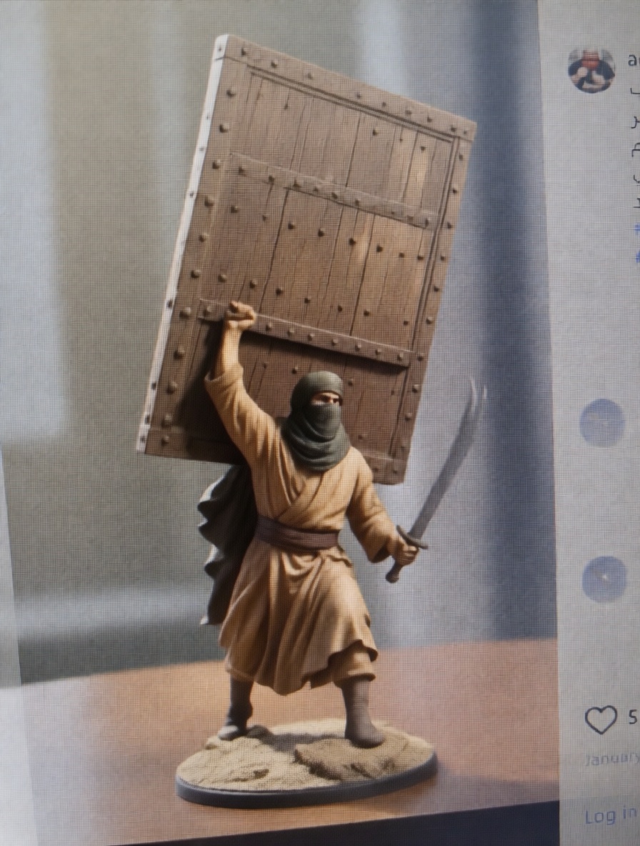 Arabian Warrior Figurine free 3D printable STL