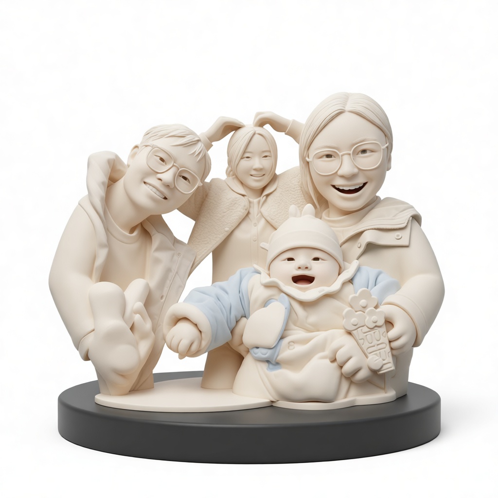 Family Group Figurine free 3D printable STL