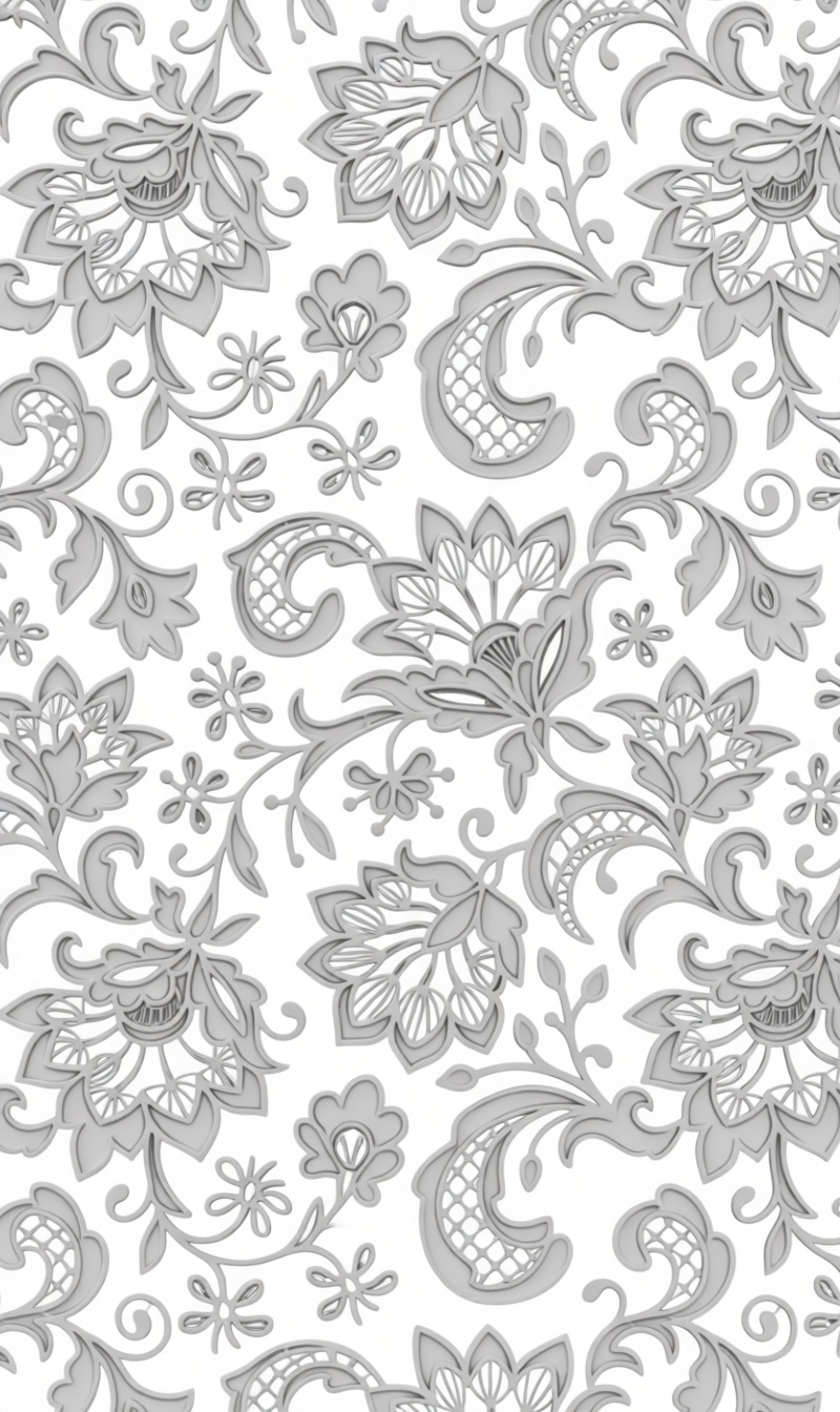 Floral Lace Pattern Relief free 3D printable STL