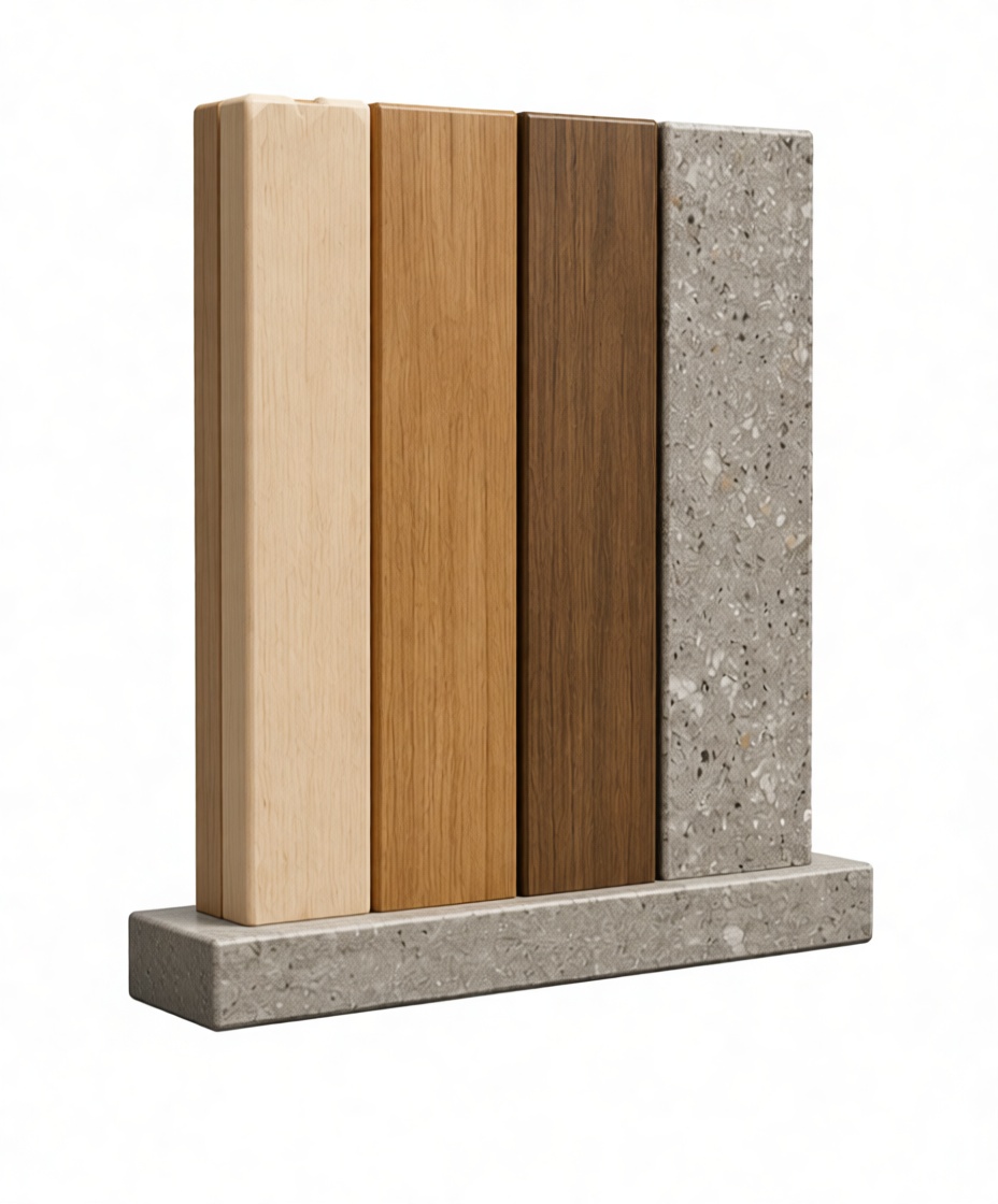 Wood and Concrete Sample Block free 3D printable STL