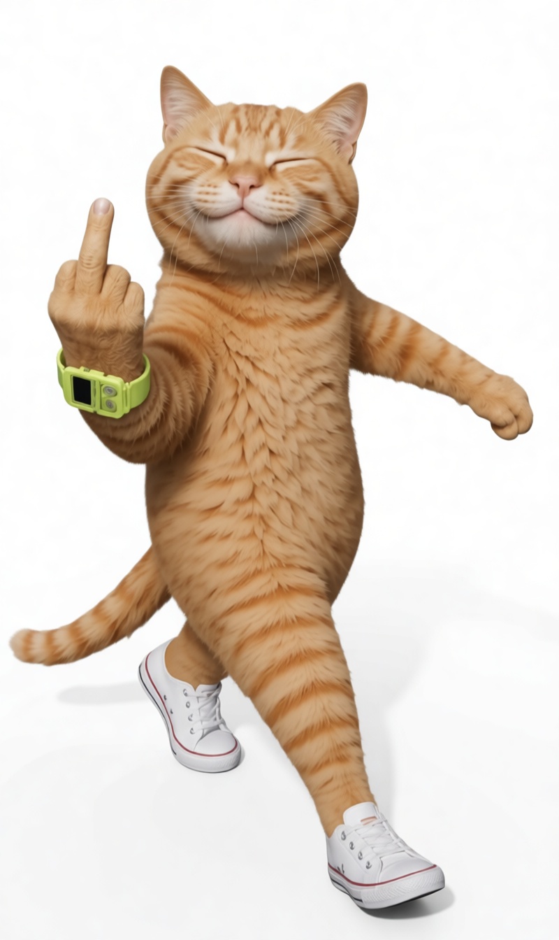 Orange Tabby Cat Figurine free 3D printable STL