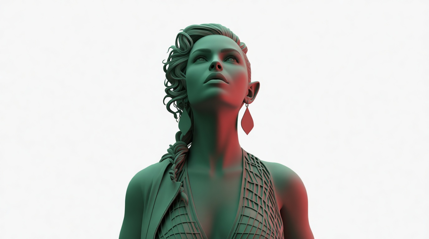 Elf Woman Bust free 3D printable STL