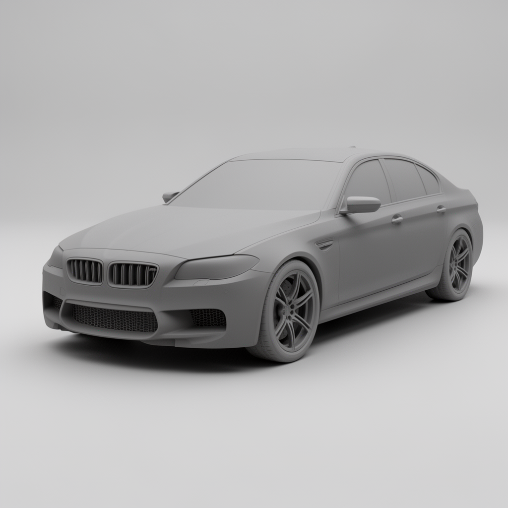 BMW M5 Car Model free 3D printable STL