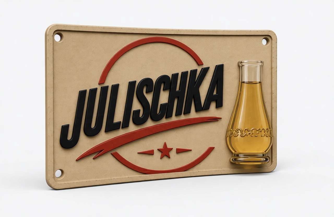 Julischka Logo Plaque free 3D printable STL