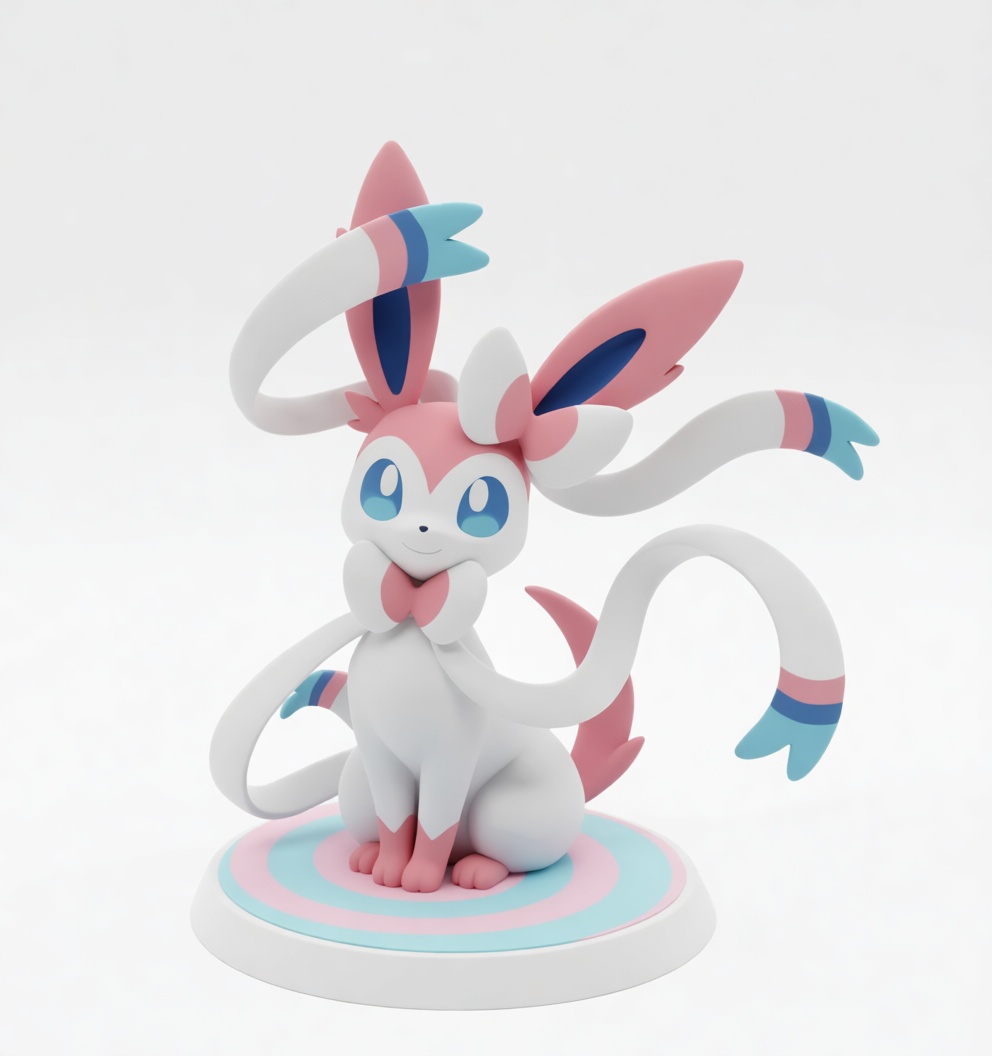 Sylveon Figurine free 3D printable STL