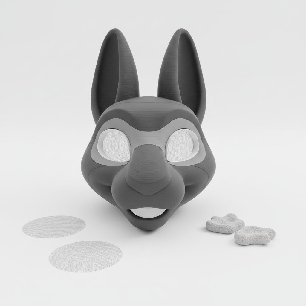 Cartoon Dog Head Figurine free 3D printable STL