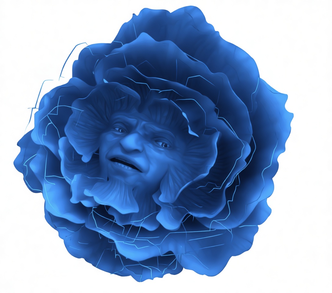 Flower Face Sculpture free 3D printable STL