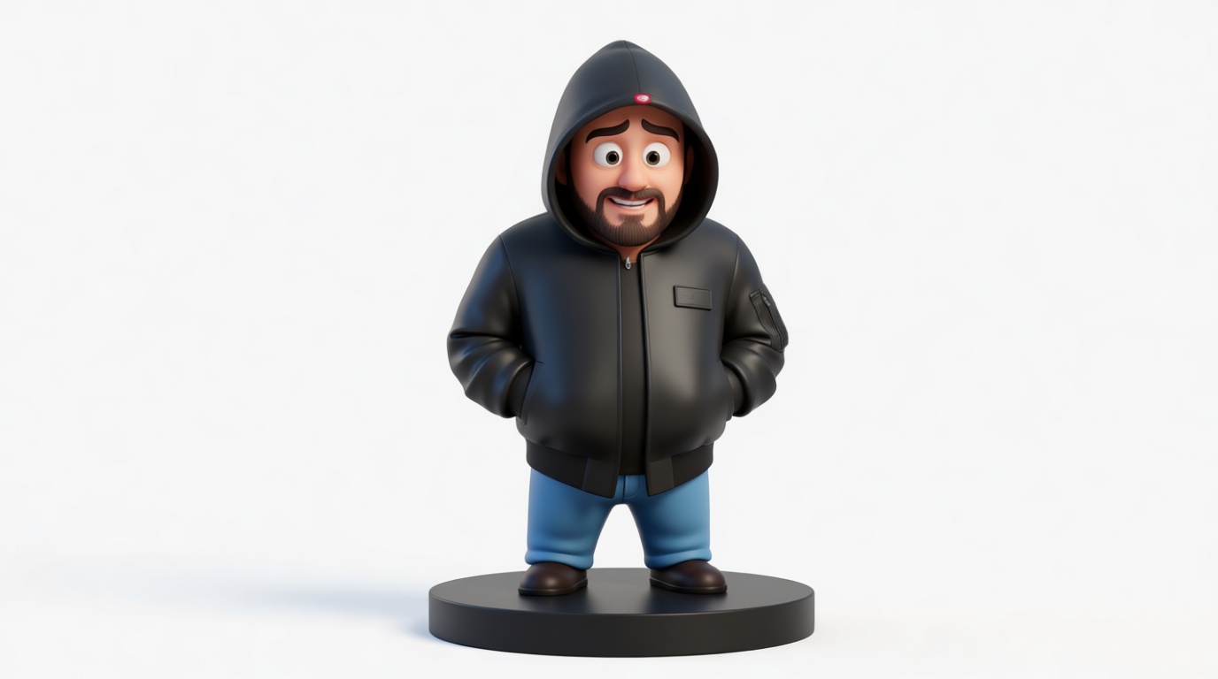 Man in Hoodie Figurine free 3D printable STL