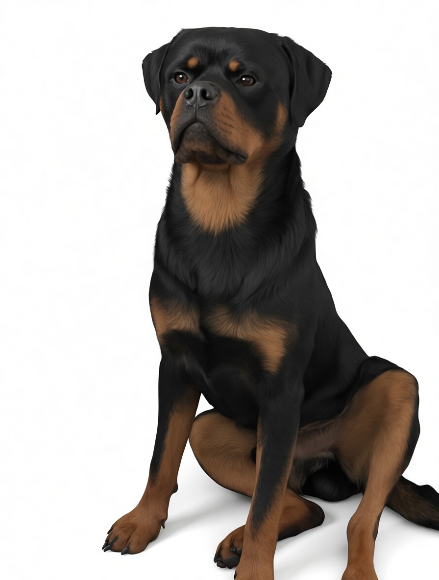 Rottweiler Dog Figurine free 3D printable STL