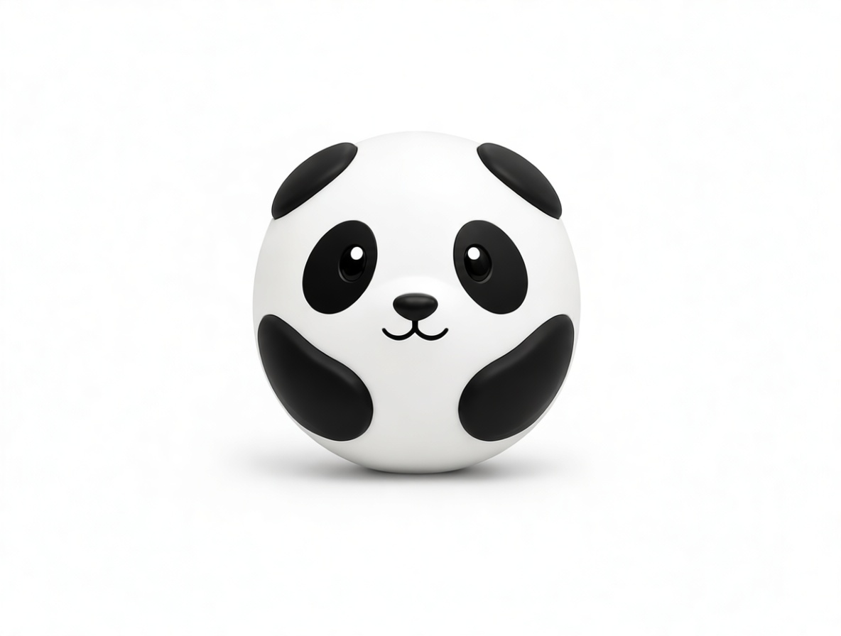 Panda Ball Figurine free 3D printable STL