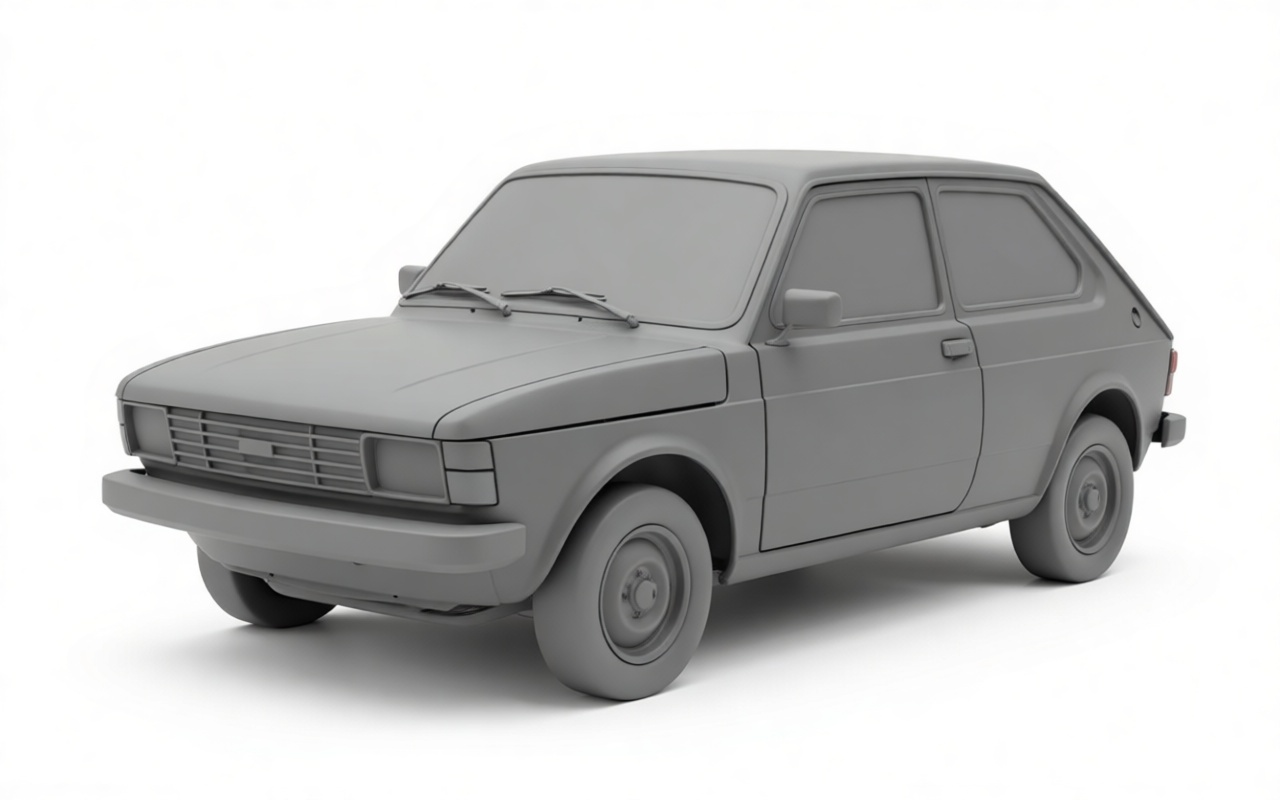 Ford Fiesta MK1 Model free 3D printable STL