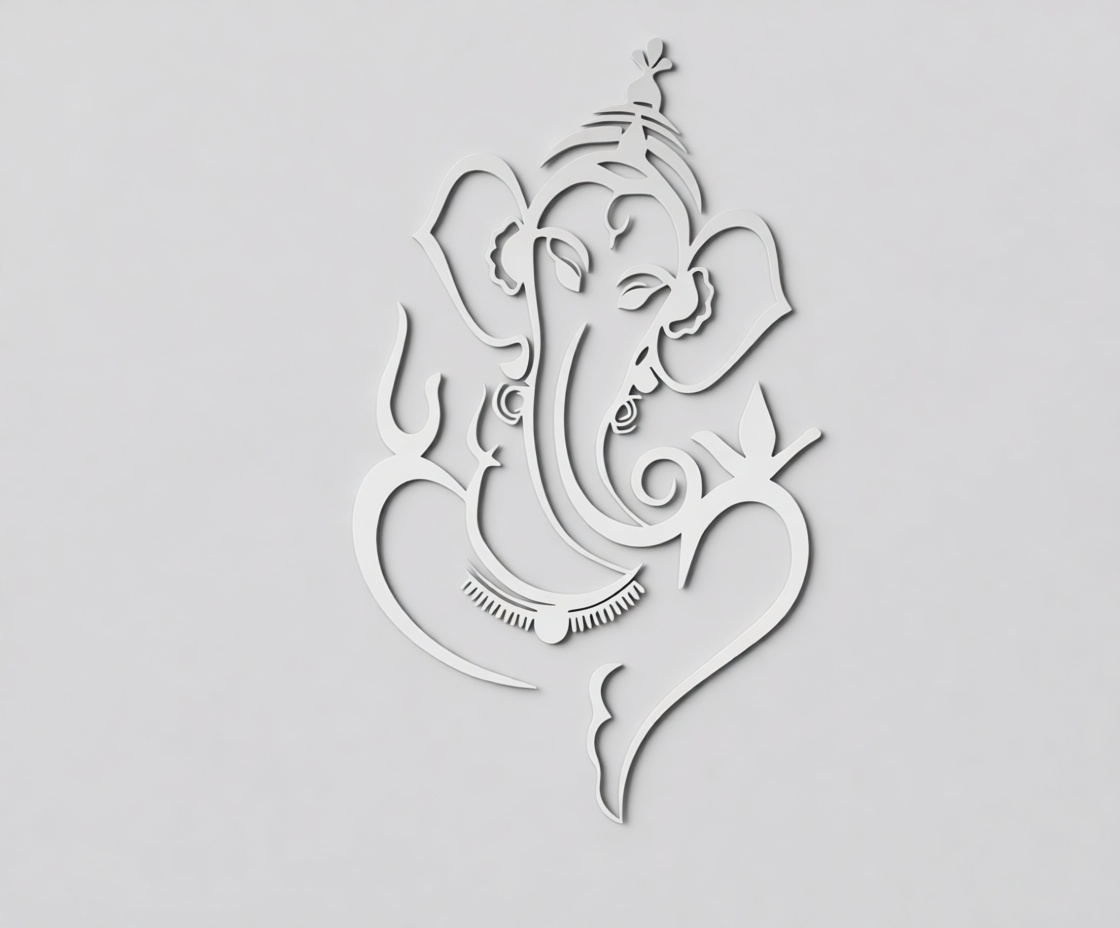 Lord Ganesha Wall Art free 3D printable STL