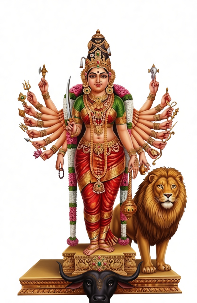Durga Goddess Statue free 3D printable STL