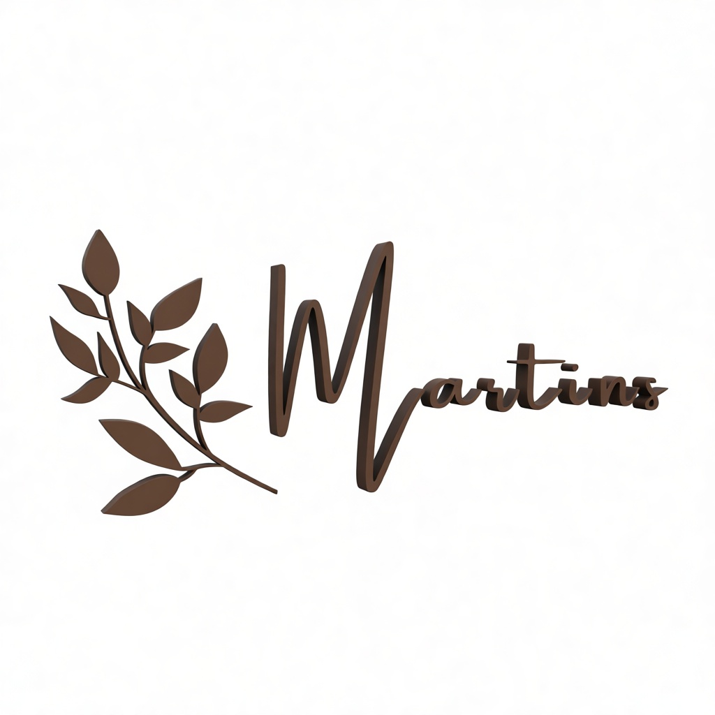 Martins Name Sign free 3D printable STL