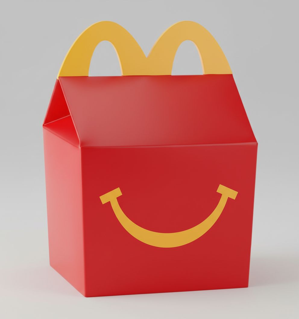 Playful Happy Meal Box free 3D printable STL