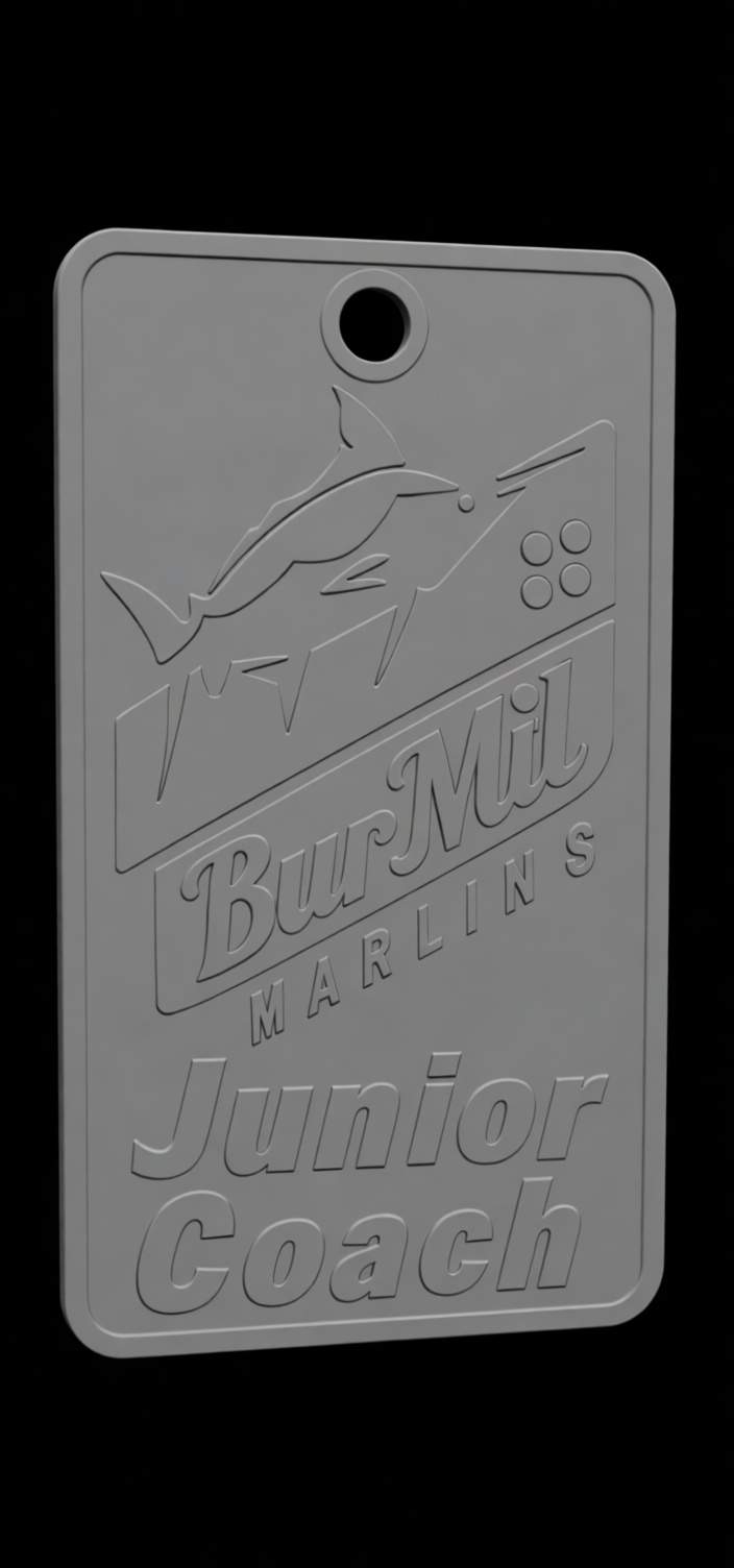 BurMil Marlins Badge free 3D printable STL