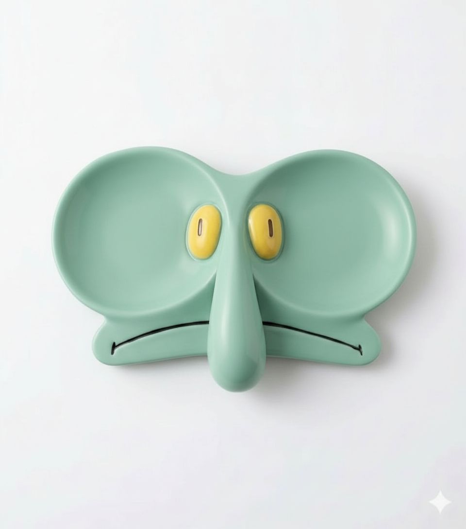 Squidward Face Plate free 3D printable STL