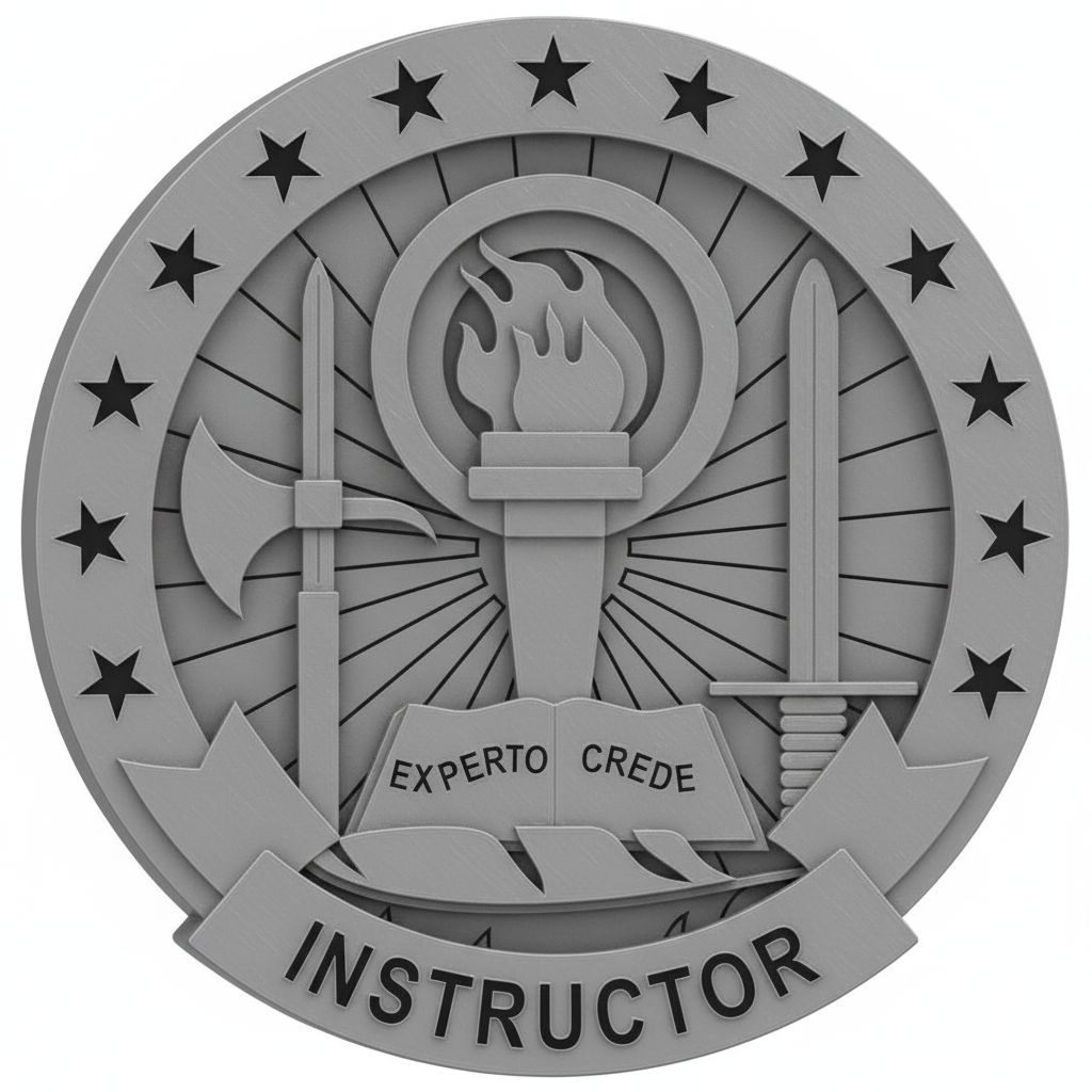 Instructor Emblem Plaque free 3D printable STL