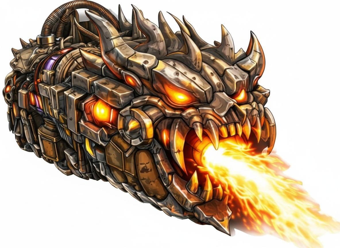 Fiery Monster Machine free 3D printable STL