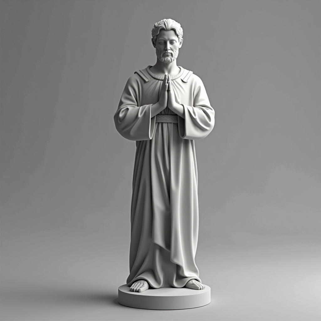 Praying Man Figurine free 3D printable STL