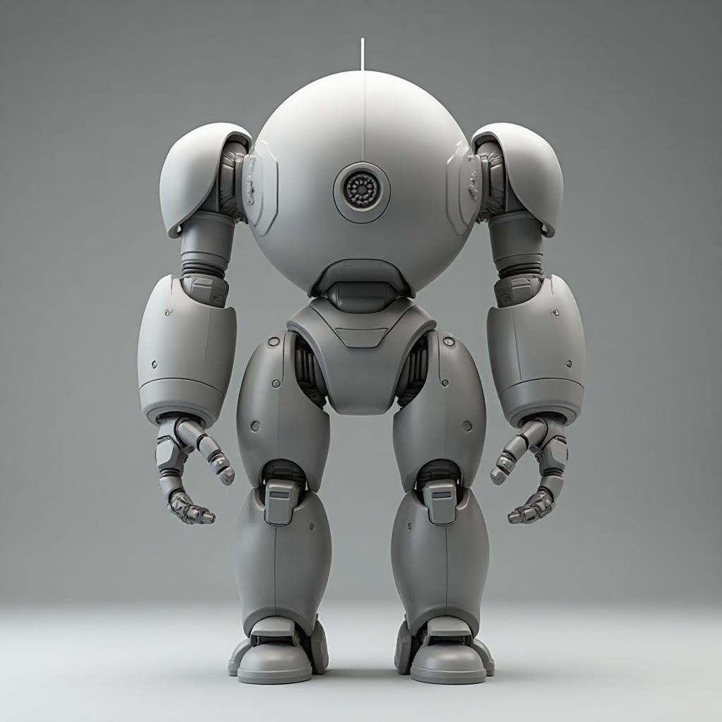 Chunky Robot Figurine free 3D printable STL
