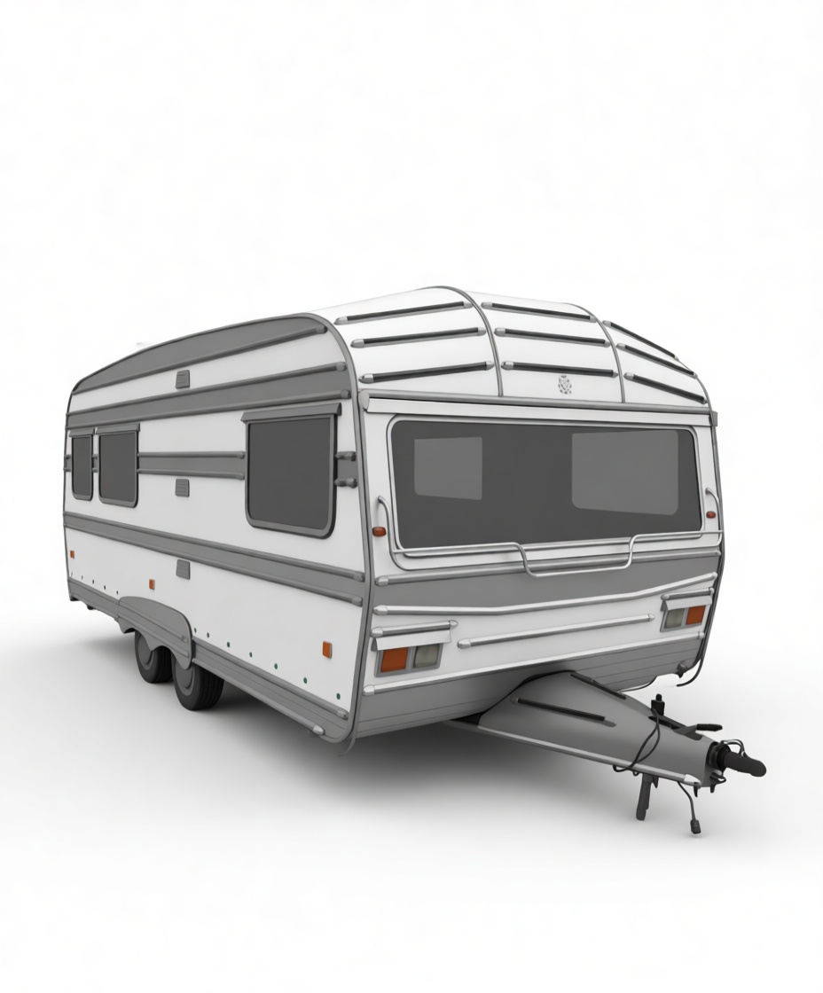 Vintage Travel Trailer Model free 3D printable STL