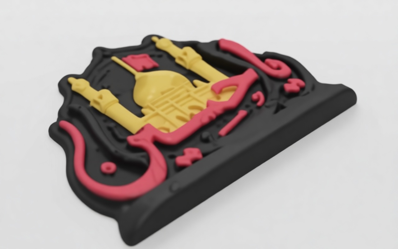 Auburn Mosque Plaque free 3D printable STL