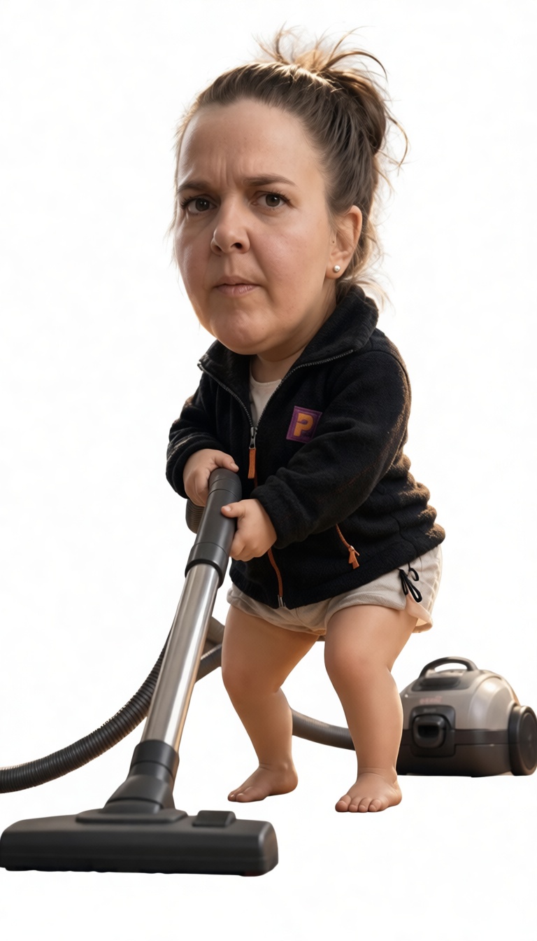 Woman Vacuuming Figurine free 3D printable STL