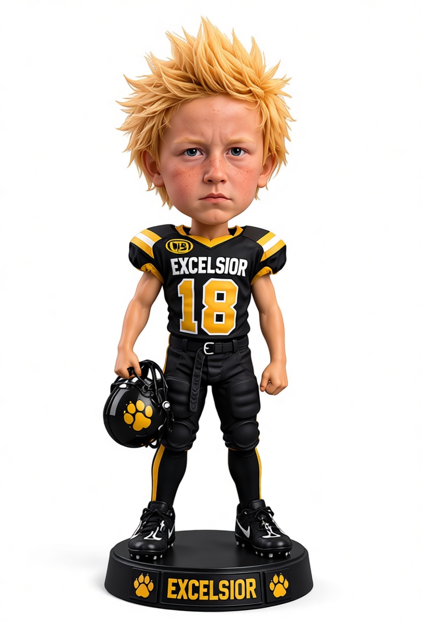 Excelsior Football Player Figurine free 3D printable STL