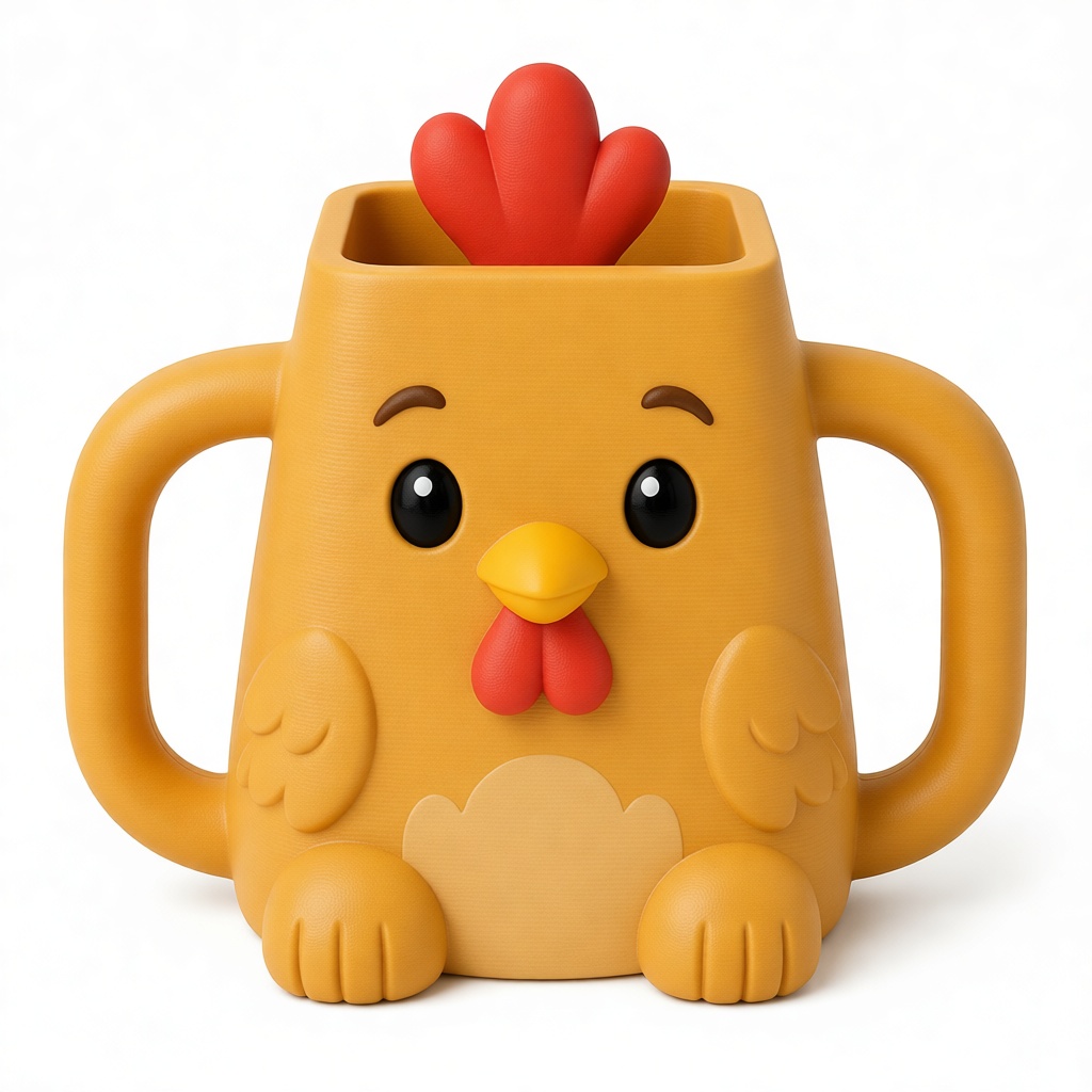 Chicken Mug Figurine free 3D printable STL