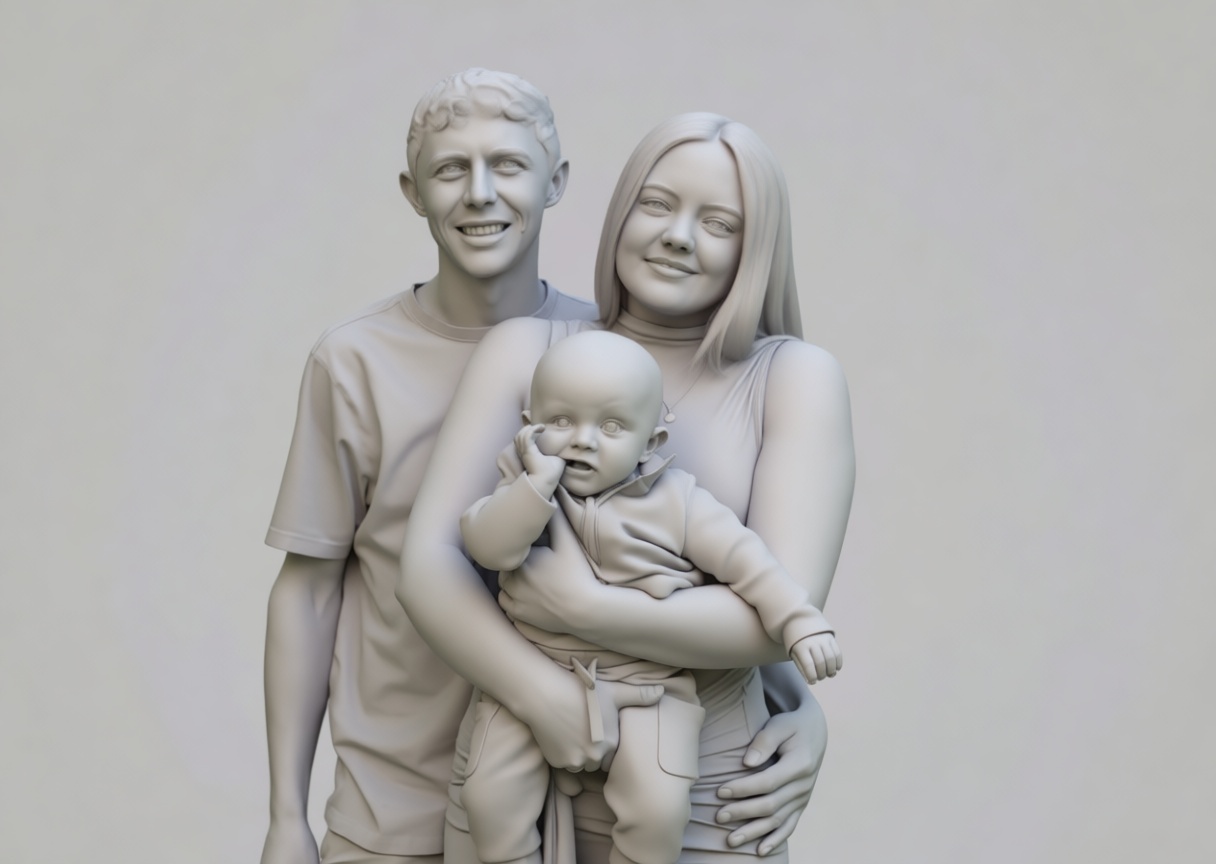 Family Portrait Figurine free 3D printable STL