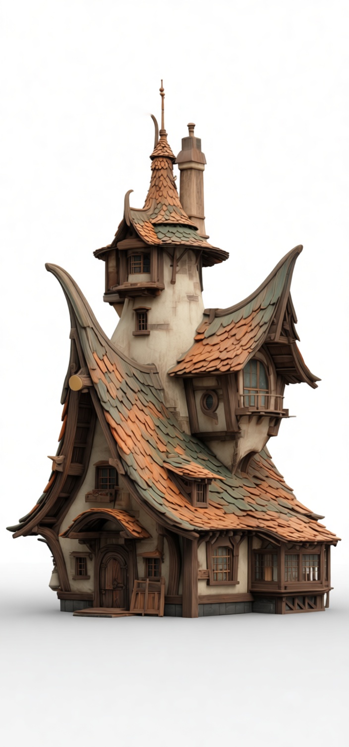 Whimsical Fantasy Cottage free 3D printable STL