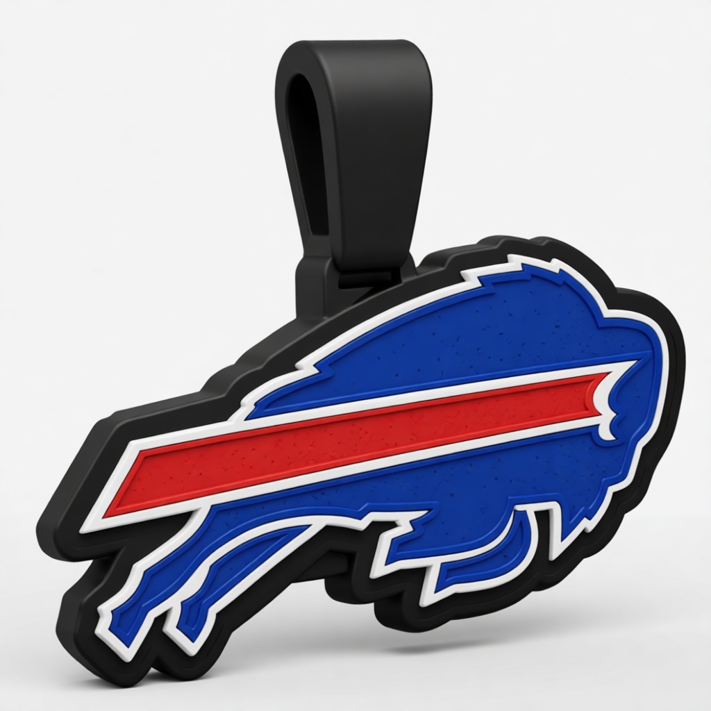 Buffalo Bills Logo Pendant free 3D printable STL